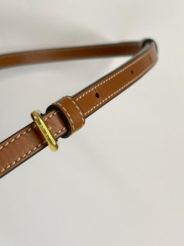 【99成新】CELINE DUO標誌印花及牛皮飾邊WOC 