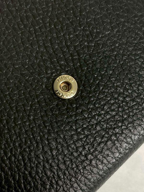 【9成新】GUCCI Interlocking GG 鎖扣雙摺短夾 