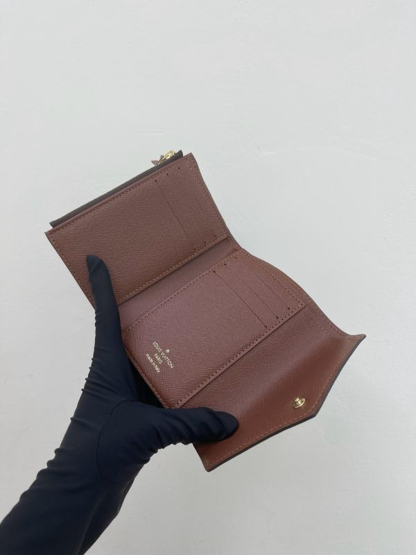 【未使用閒置品】 LV VICTORINE 老花三折短夾 