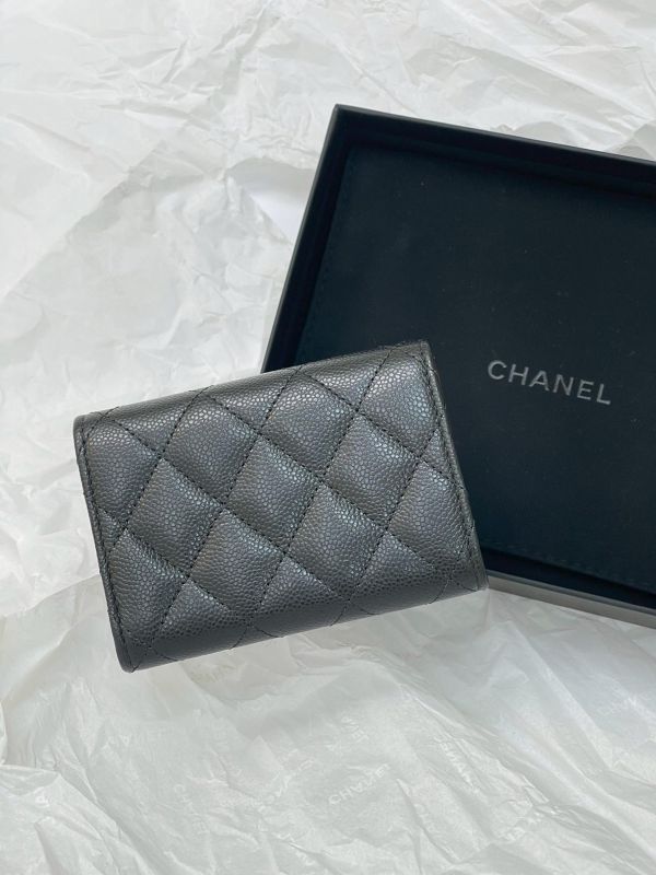 【全新品】CHANEL  COCO迷你雙層三折短夾 