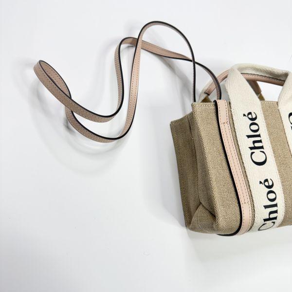 【未使用閒置品】Chloé 背帶款迷你托特包 櫻花粉 