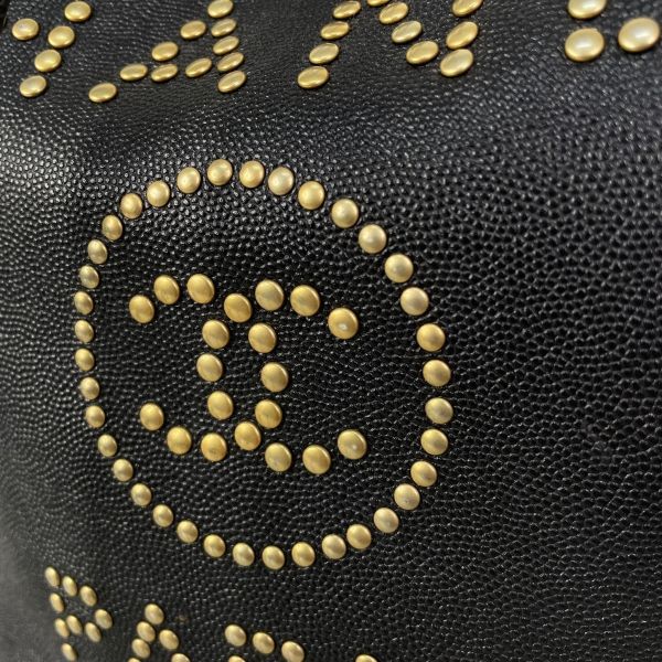 【12期0利率】Chanel 鉚釘牛皮Deauville後背包【9成新】 