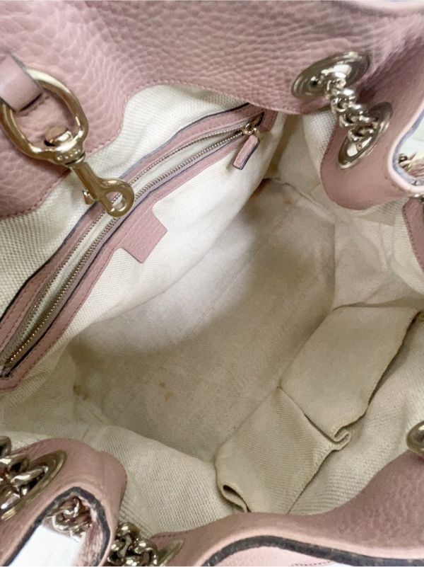 【分期0利率】GUCCI SOHO牛皮托特包【88成新】 