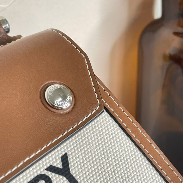 【12期0利率】BURBERRY MINI HORSEFERRY斜背包【99成新】 