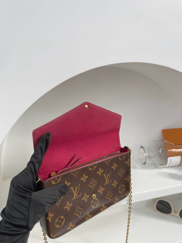 【分期0利率】 LV LV Félicie Pochette 舊款老花三合一 (非絨布內裡)【9成新】 