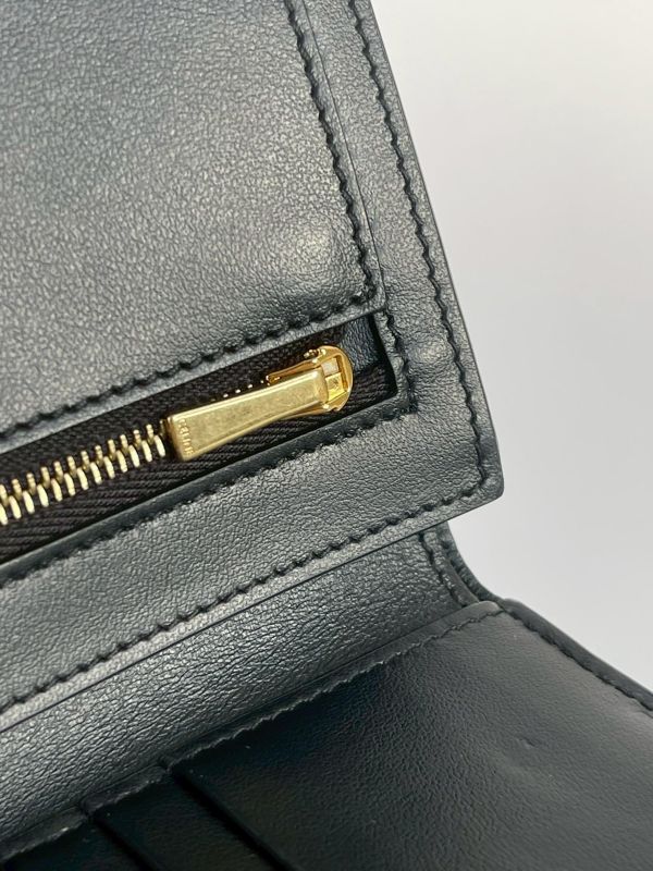 【95成新】CELINE STRAP粒面小牛皮錢包 