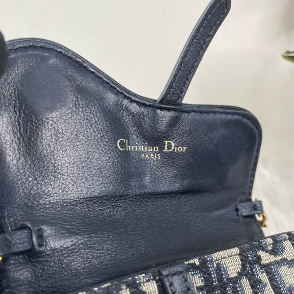 【12期0利率】DIOR 老花鍊帶零錢包【9成新】 