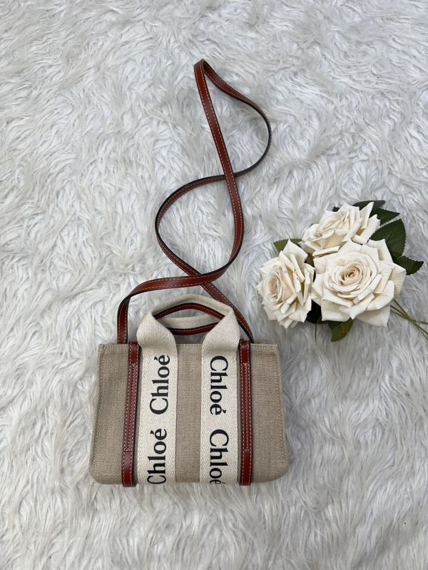 【12期0利率】CHLOE WOODY TOTE 迷你 棕色【95成新】 