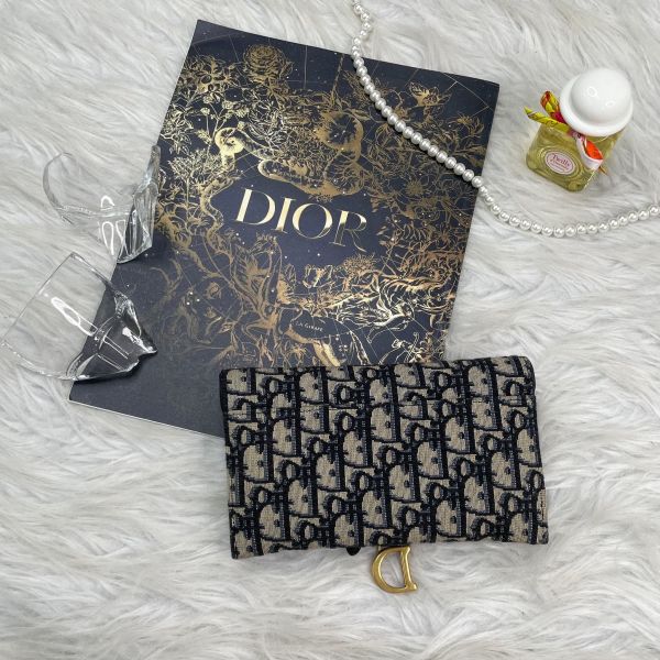【12期0利率】DIOR Saddle長型鏈帶銀包【9成新】 