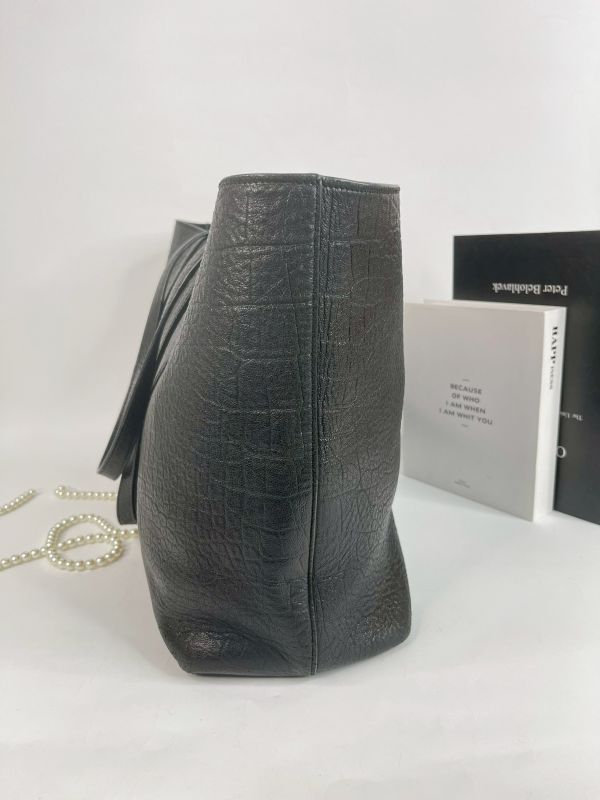 【分期0利率】YSL 鱷魚壓紋托特子母包【9成新】 