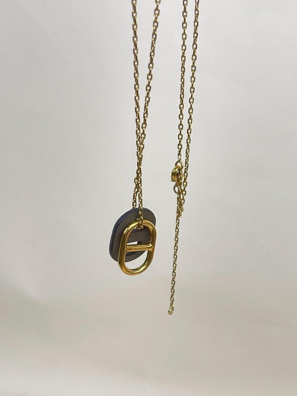 【95成新】HERMES 豬鼻項鍊 