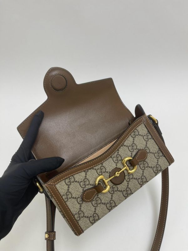 【9成新】Gucci 馬銜扣 1955 迷你包 