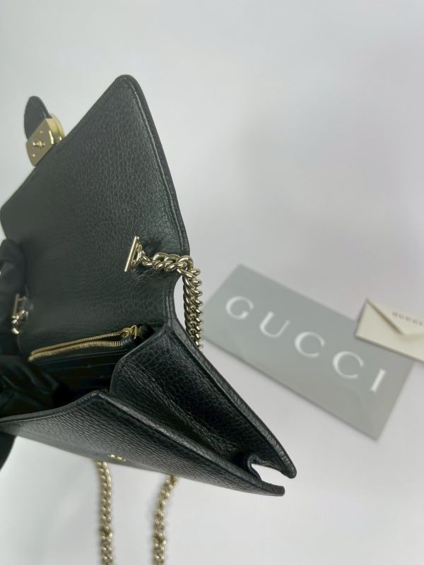 【分期0利率】GUCCI 荔枝皮雙G WOC【85成新】