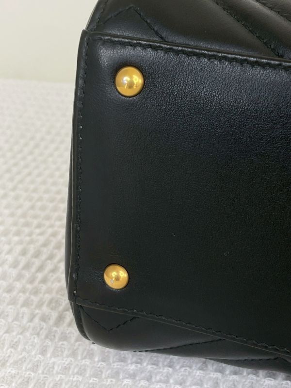 【分期0利率】GUCCI GG Marmont 絎縫牛皮手提兩用包【9成新】 