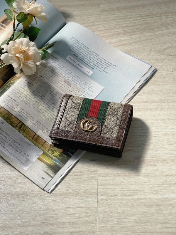 【99成新】GUCCI OPHIDIA 雙折短夾 