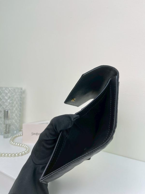 【99成新】YSL 魚子醬三折短夾 