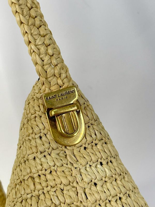 【95成新】YSL 拉菲草斜背包 