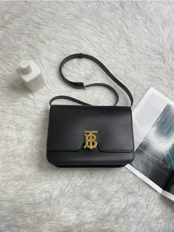 【分期0利率】BURBERRY TB LOGO肩背包 中號【9成新】 