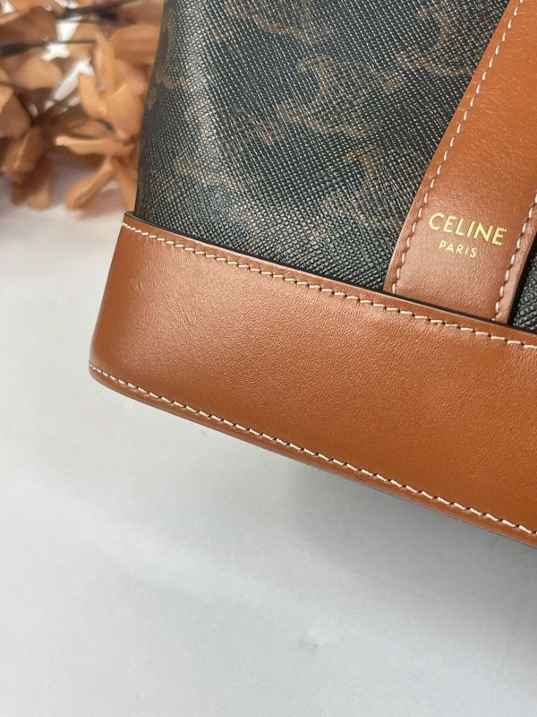 【95成新】CELINE TRIOMPHE老花小號水桶包 