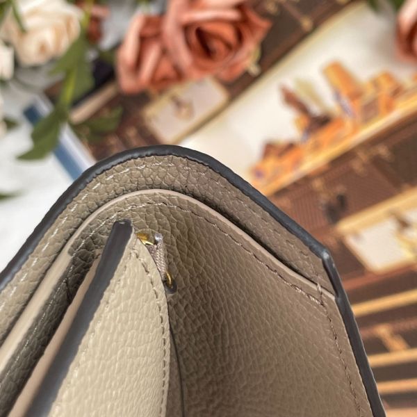 【12期0利率】LV Victorine三折短夾 最火斑鳩灰配色 【9.9成新】 