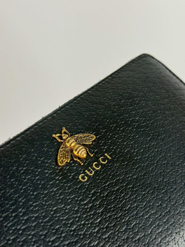 【9成新】GUCCI 蜜蜂拉鍊長夾 
