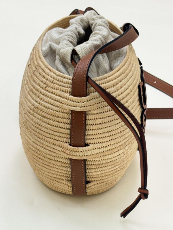 【9成新】LOEWE Beehive 草編水桶包 