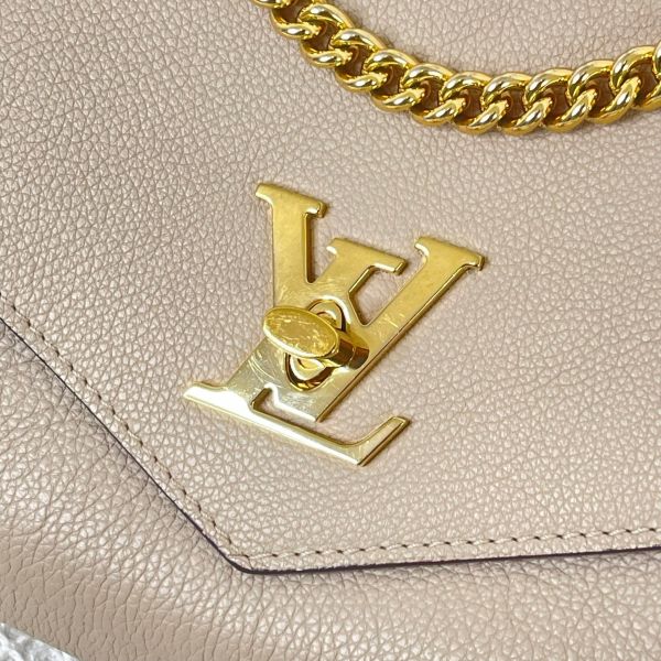 【12期0利率】 LV Mylockme 鏈帶手袋【台灣購證】【99成新】 