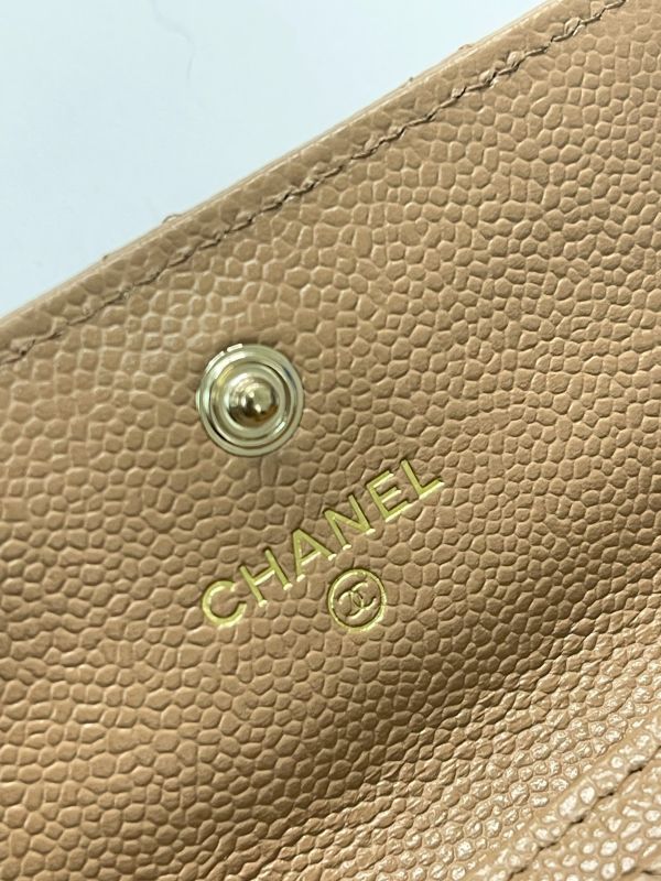 【分期0利率】CHANEL 22K稻穗 翻蓋零錢卡包【99成新】 