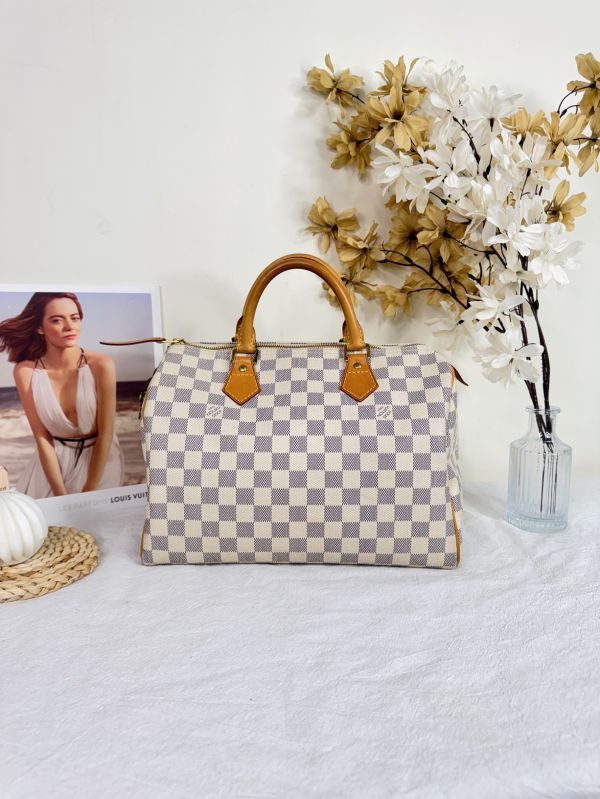 【分期0利率】LV 棋盤格 SPEEDY 30 【9成新】 