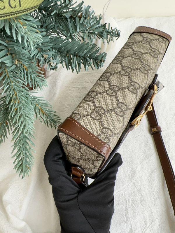 【12期0利率】Gucci 馬銜扣 1955 迷你包【95成新】 