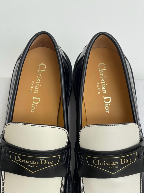 【未使用閒置品】DIOR Christian Dior Boy 撞色樂福鞋 