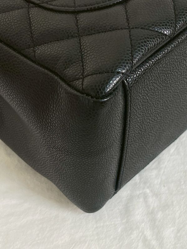 【分期0利率】CHANEL GST 雙C LOGO 荔枝牛皮托特包【95成新】 