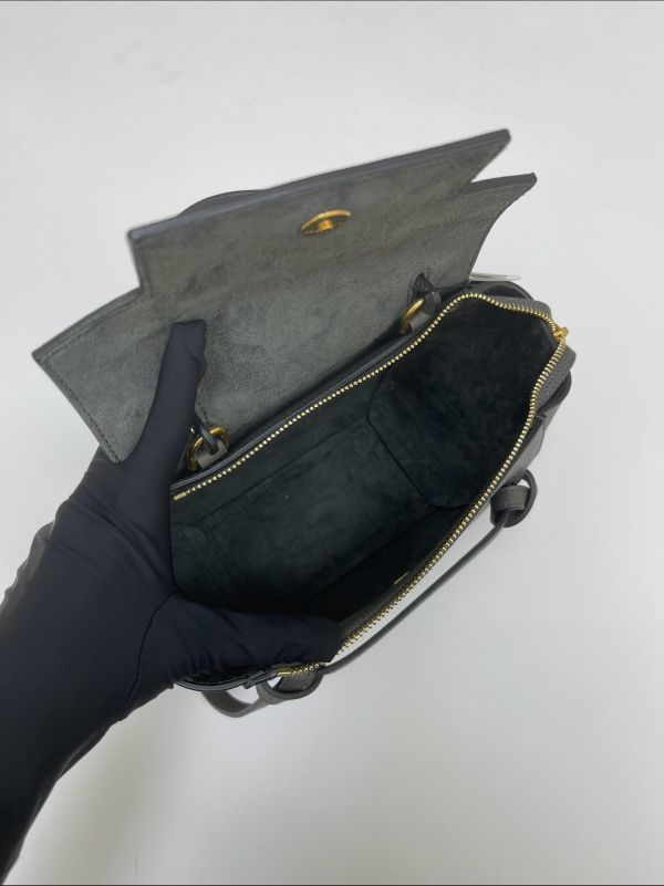 【95成新】CELINE 小牛皮BLET手袋鯰魚包NANO 