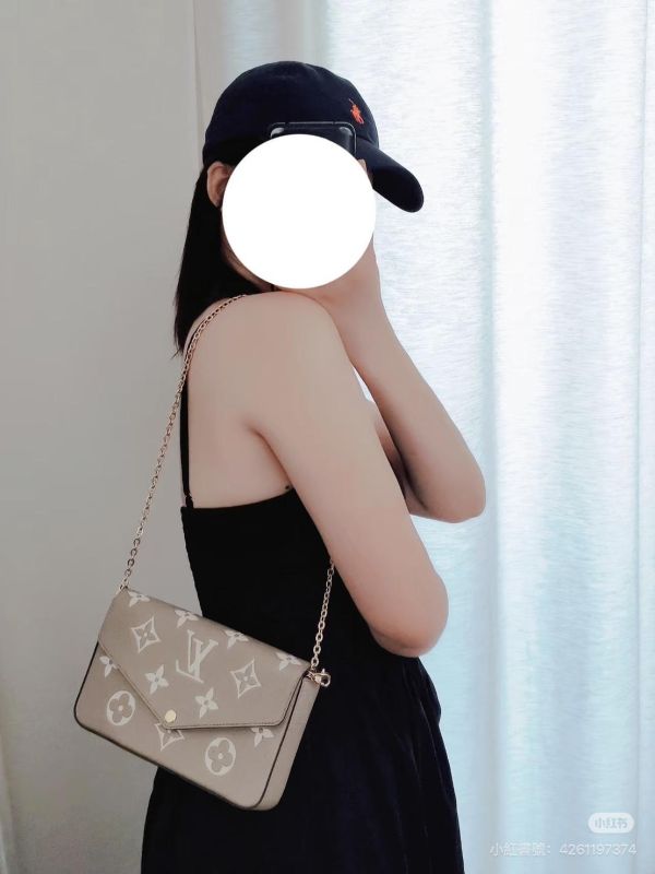 【9成新】LV Félicie Pochette 內裡織布 