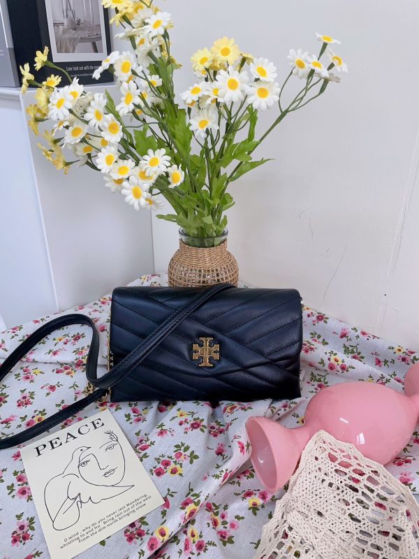 【6期0利率】【現金價】TORY BURCH 羊皮斜紋鍊條斜背包 