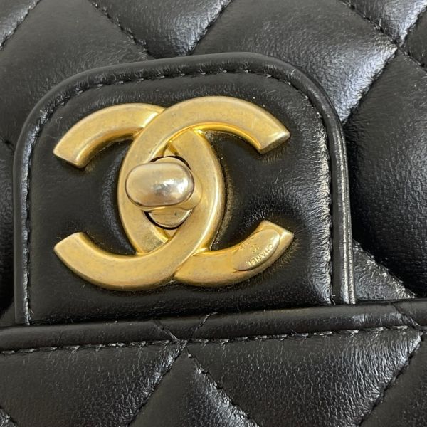 【12期0利率】CHANEL 23C黑金彩色金幣口蓋包 【22年12月台灣購證】【9成新】 