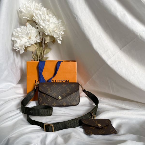 【12期0利率】【二手】LV Félicie Strap & Go 