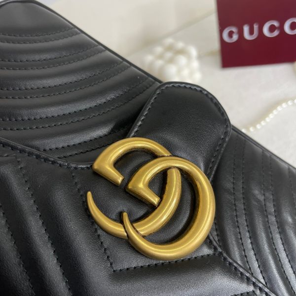 【12期0利率】GUCCI Marmont 小號肩背包【24年10月台灣購證】【99成新】 