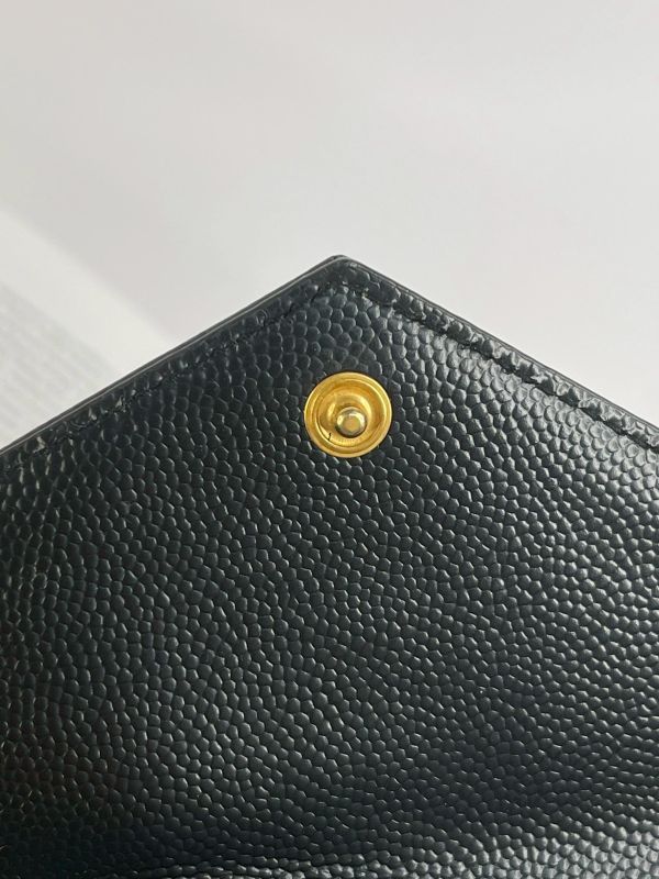 【9成新】YSL 粒面壓紋拉鍊卡片套 