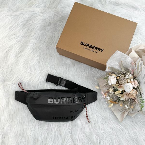 【12期0利率】BURBERRY Horseferry腰包 【95成新】 