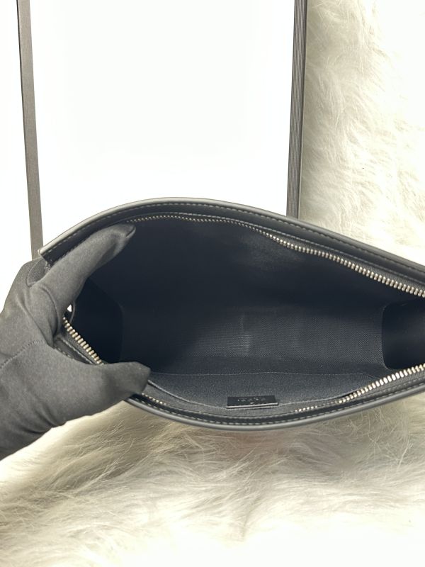 【9.9成】【12期0利率】GUCCI GG Supreme 紅藍WEB織帶手拿包 