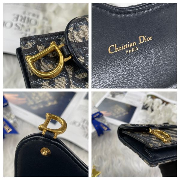 【12 期0利率】DIOR二手Saddle 老花卡片套【95成新】 