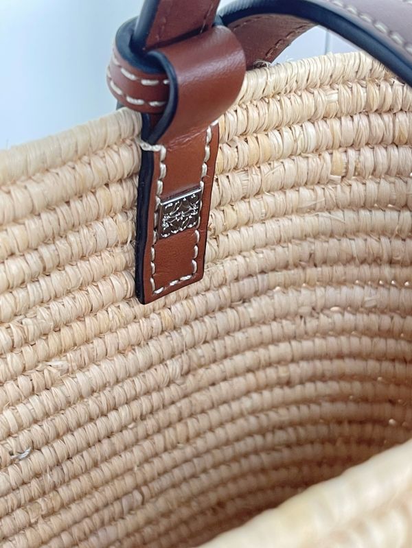 【分期0利率】LOEWE 手提肩背草編包【9成新】 