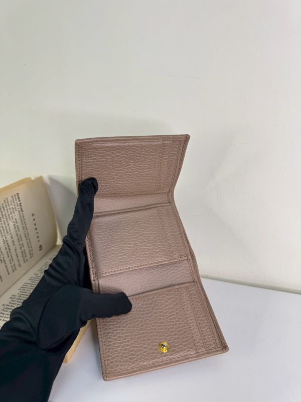 【分期0利率】GUCCI GG MARMONT荔枝皮雙層零錢袋三折短夾【9成新】 