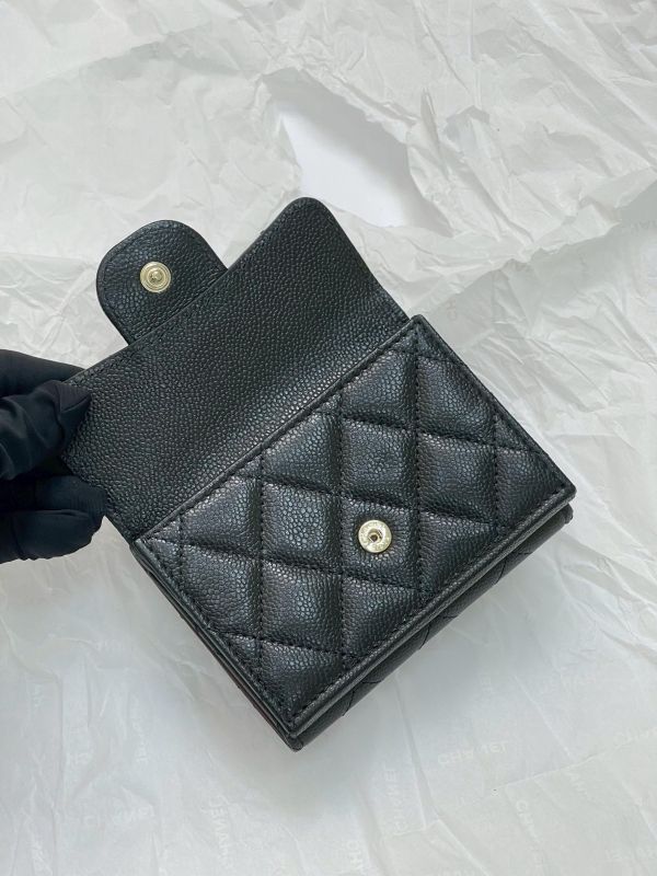 【全新品】CHANEL  COCO迷你雙層三折短夾 