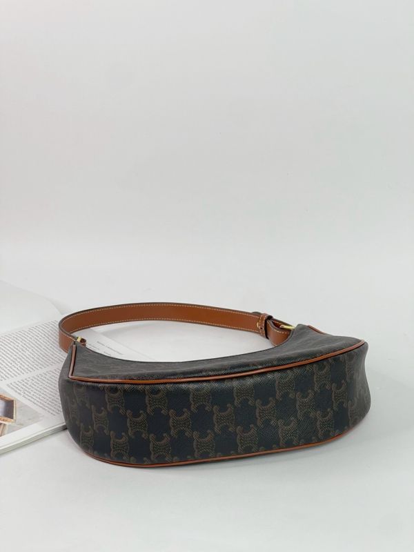 【95成新】CELINE AVA 標誌印花牛皮革手袋 