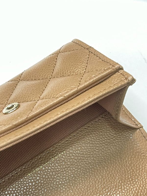 【分期0利率】CHANEL 22K稻穗 翻蓋零錢卡包【99成新】 