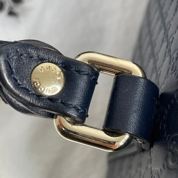【12期0利率】GUCCI Guccissima小LOGO牛皮兩用保齡球包【九成新】 