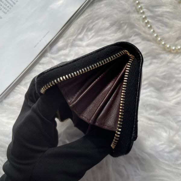 【12期0利率】CHANEL COCO經典牛皮拉鍊零錢包【85成新】 