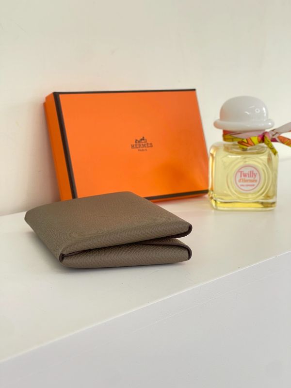 【分期0利率】HERMES Calvi Duo雙層卡片套【95成新】 
